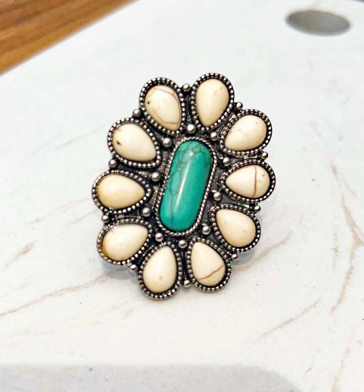 Flower Cuff Ring