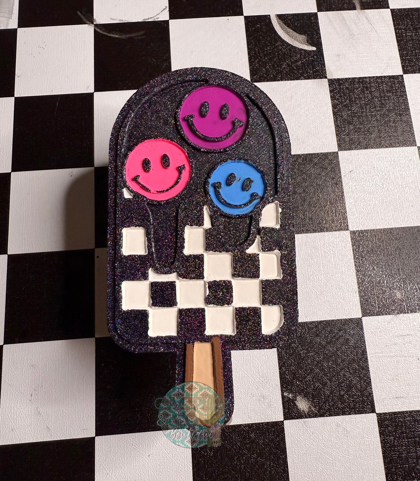 Checkered popsicle