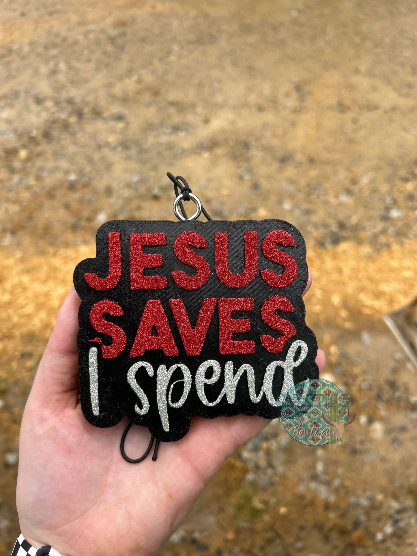 Jesus saves i spend freshie
