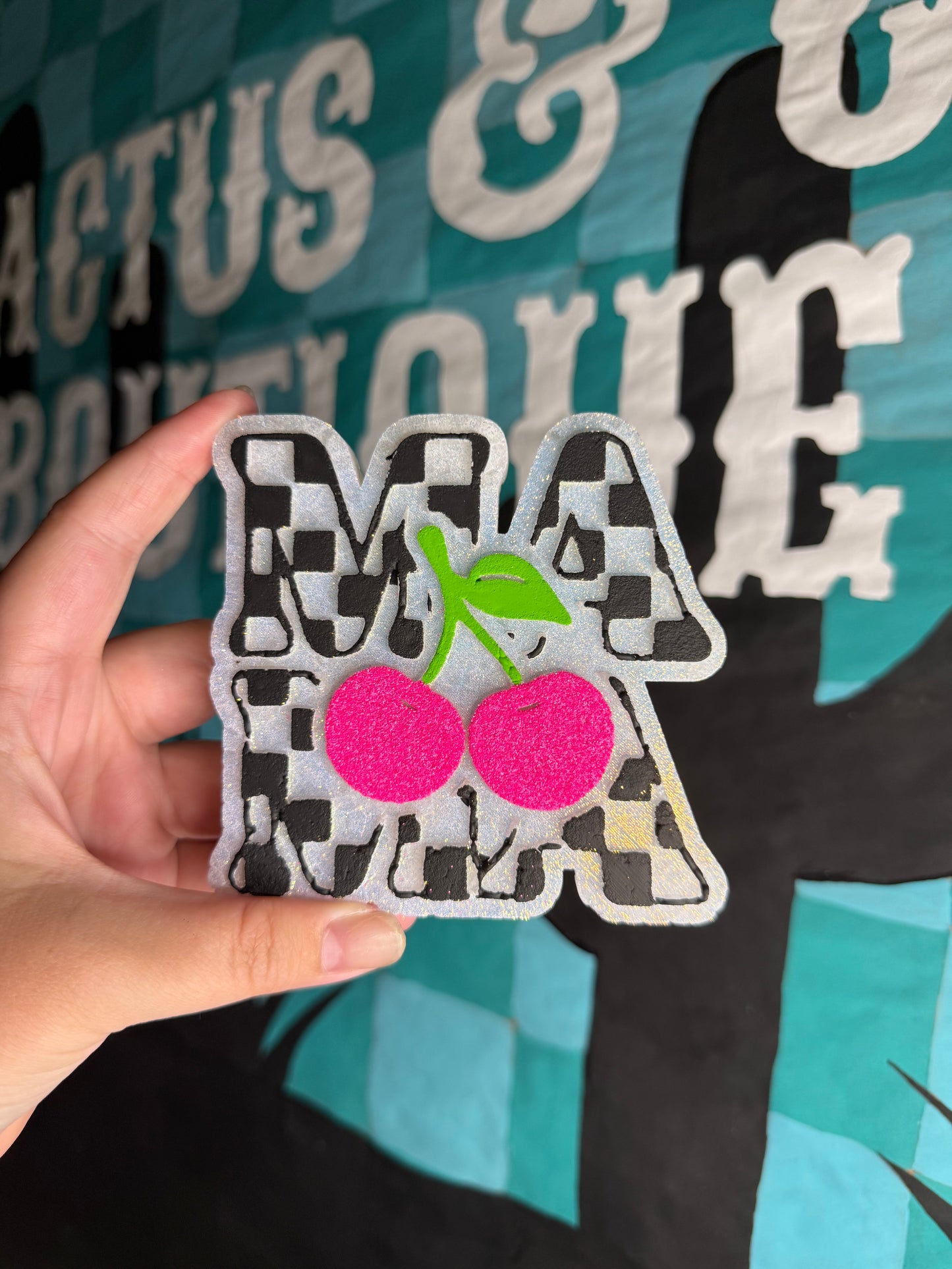 Checkered Mama Freshie