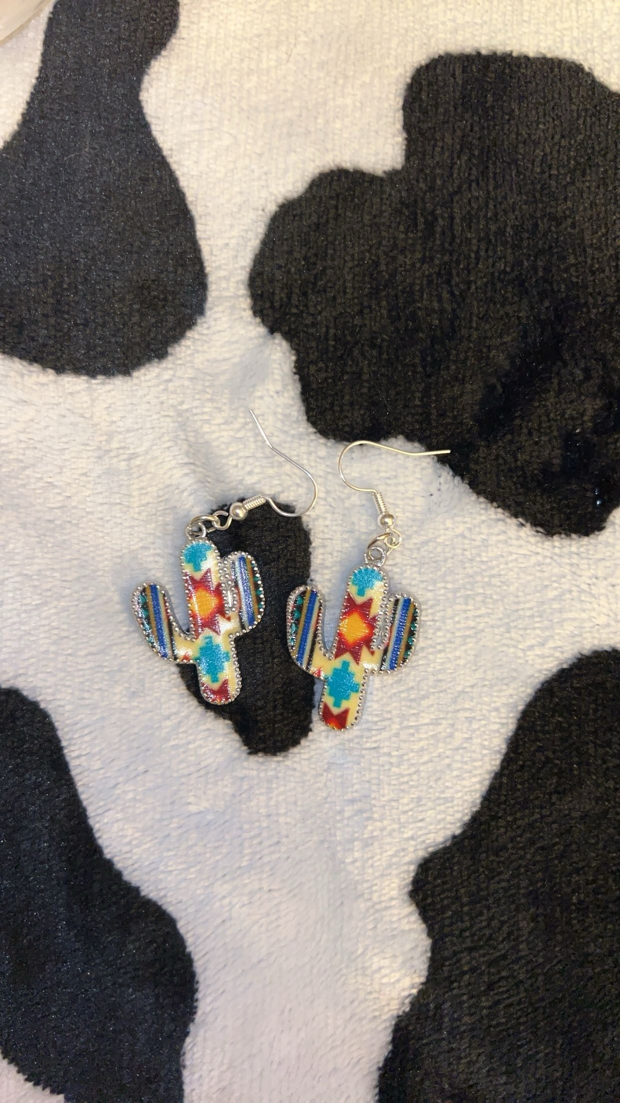 Aztec Cactus Earrings