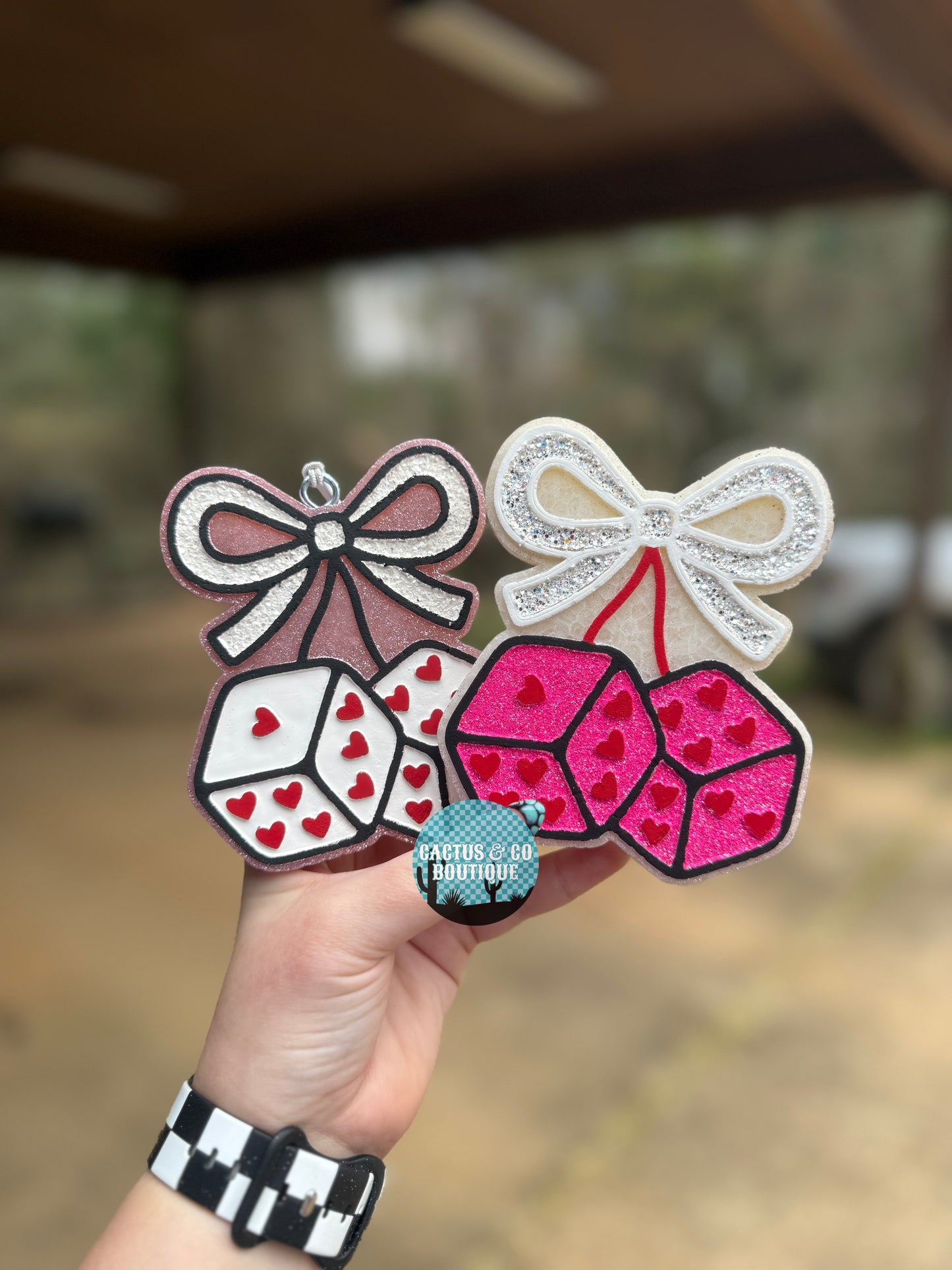 Heart Dice Cherries
