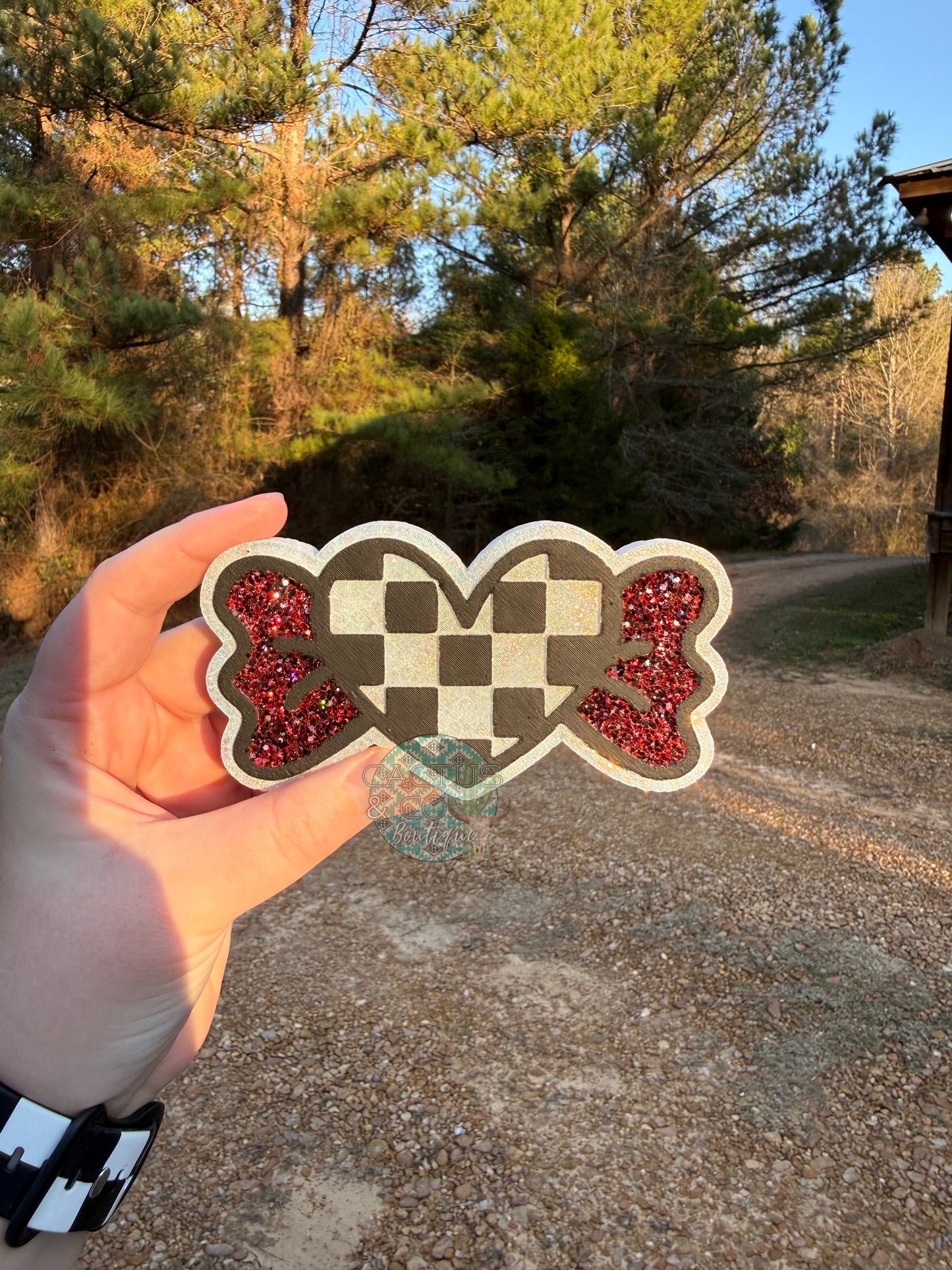 Checkered Heart Candy
