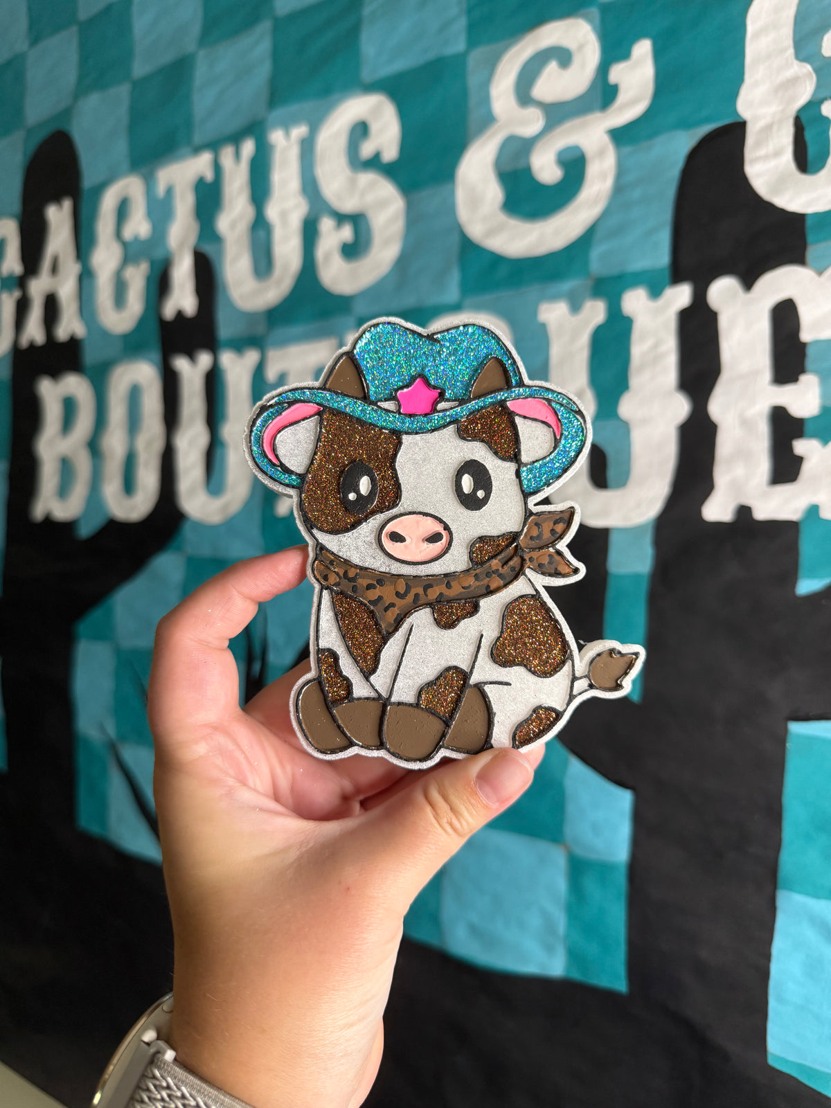 Cowboy Cow Freshie