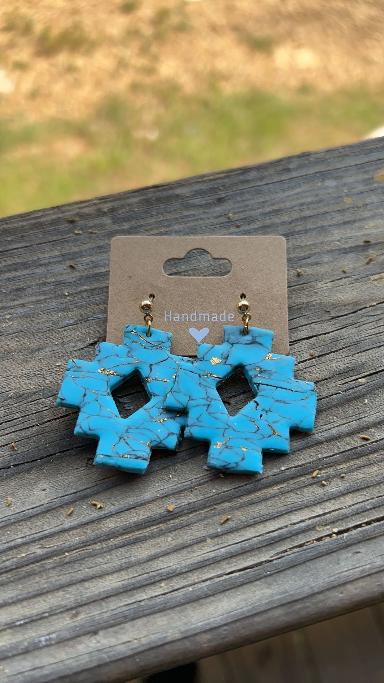 Turquoise Aztec Earrings