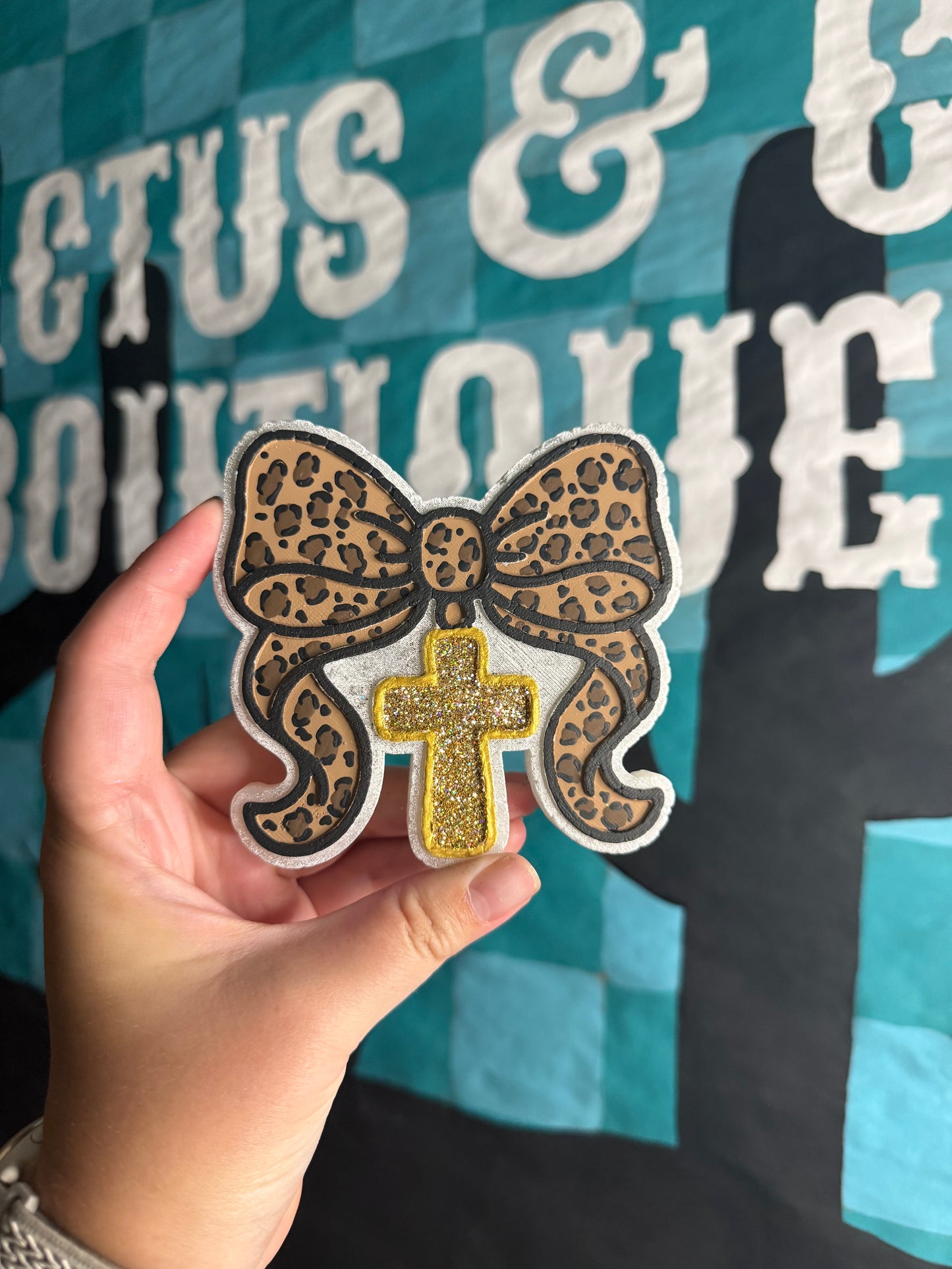 Cross Charm Bow Freshie