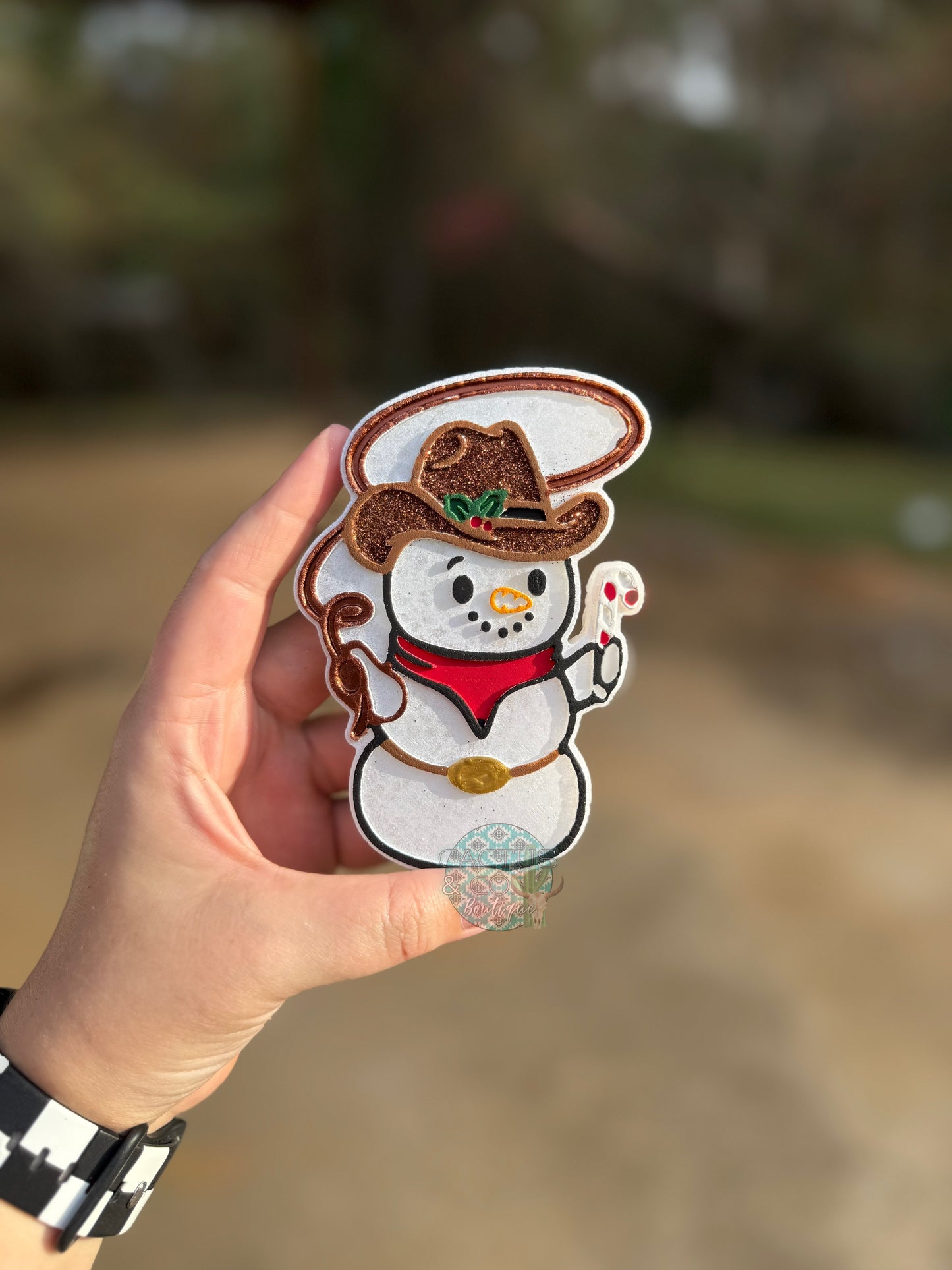 Cowboy Snowman