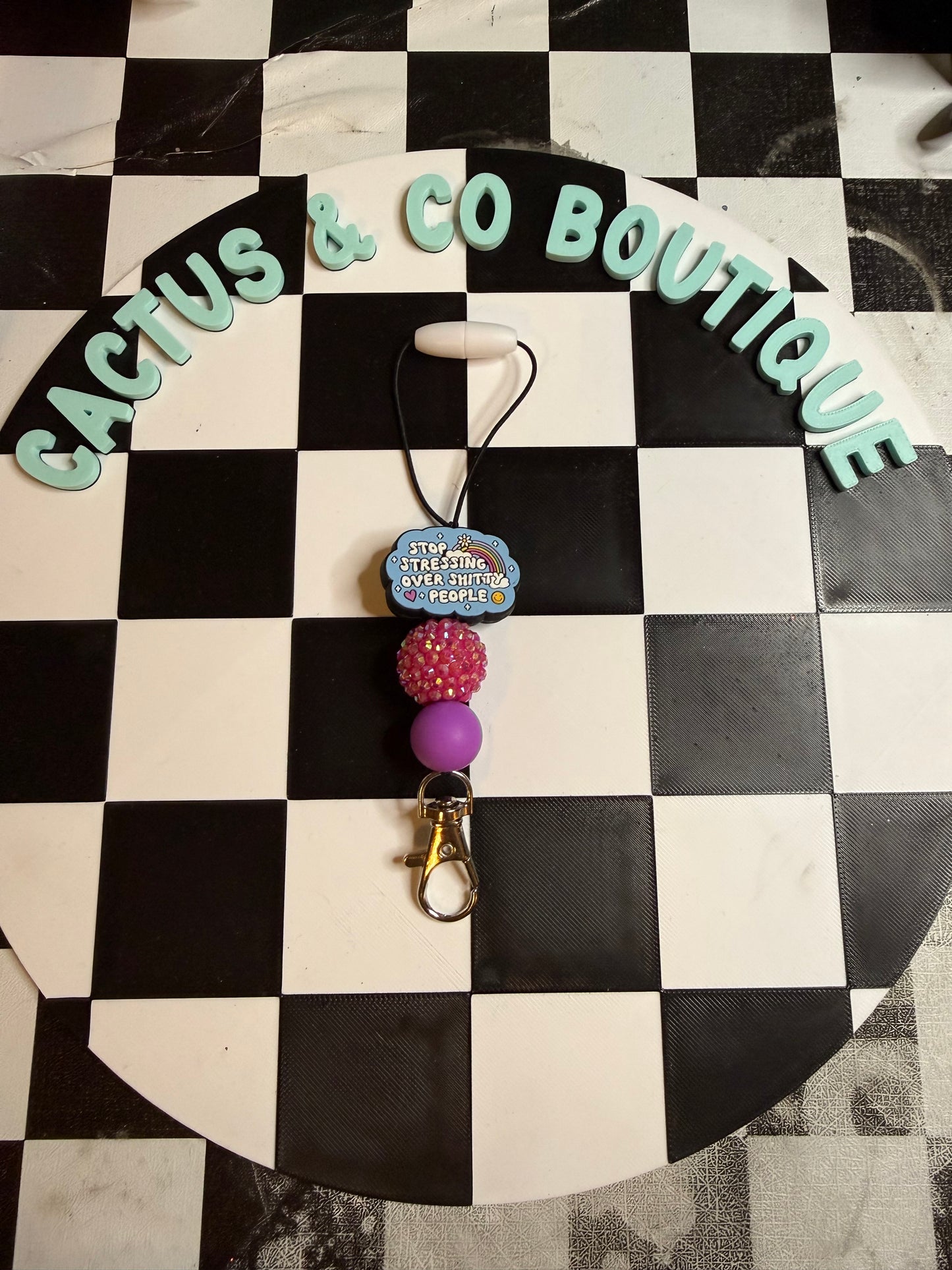 stop stressing over shitty people freshie hanger