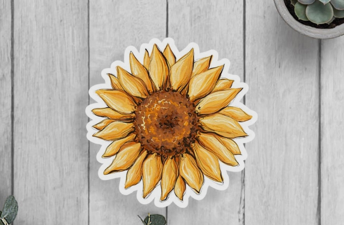 Sunflower Vinyl Sticker