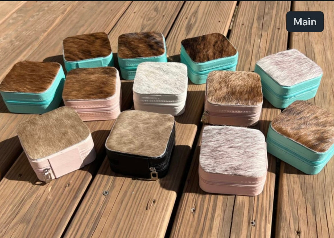 Cowhide Jewlery Box