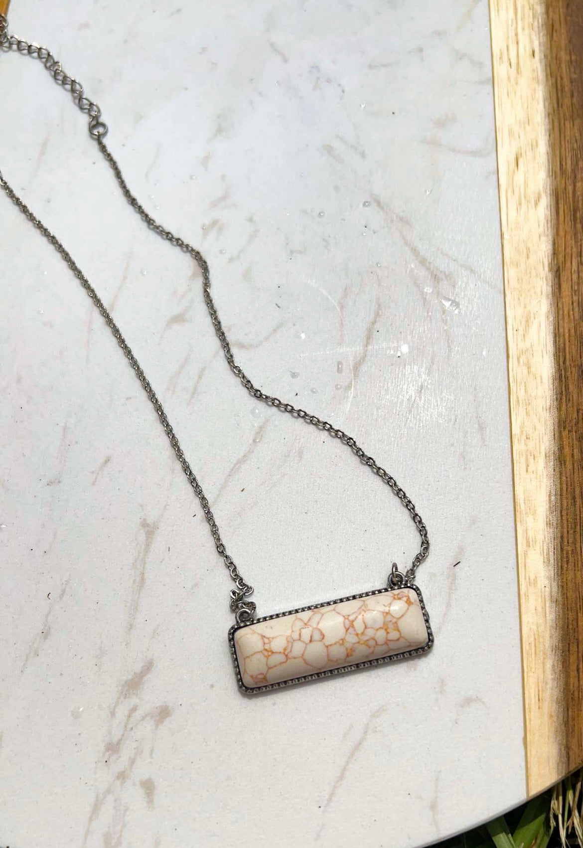 Stone Bar Necklace