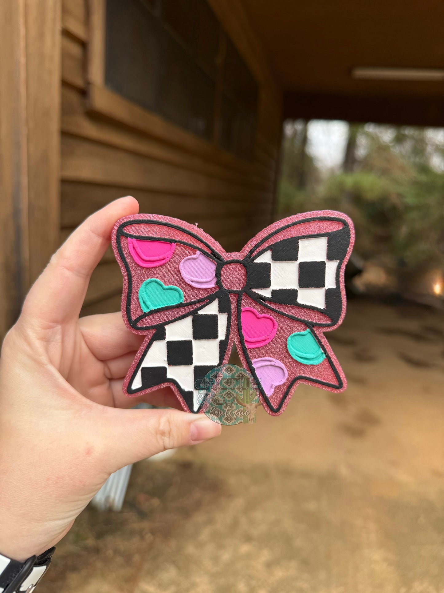Convo Hearts Bow