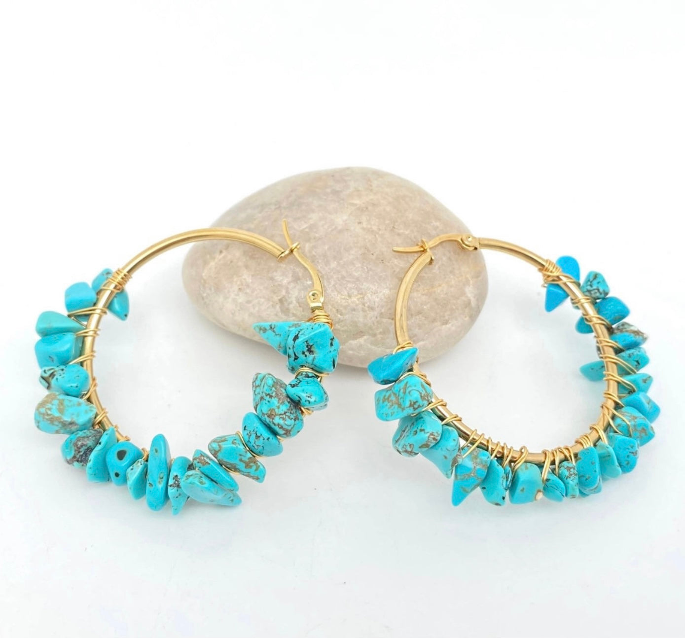 Gravel Hoop Earrings