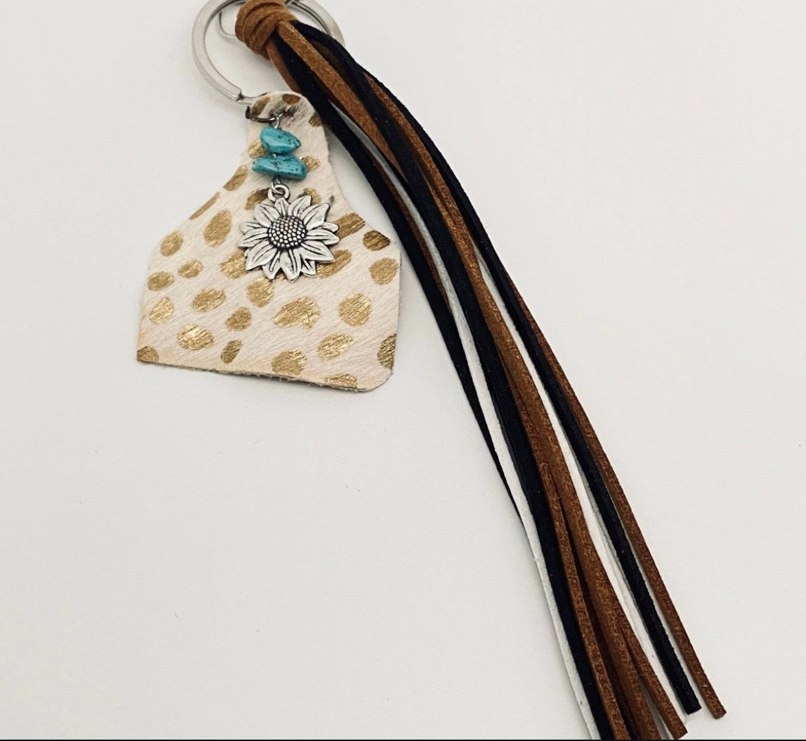 Leather Tassel Keychain
