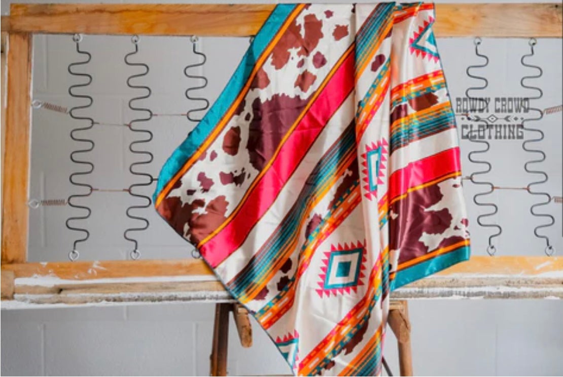 Conroe Cowprint Wild Rag