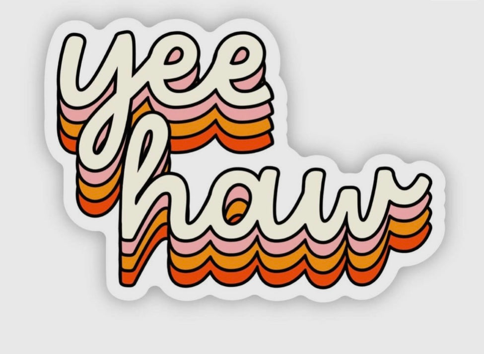 Yeehaw sticker