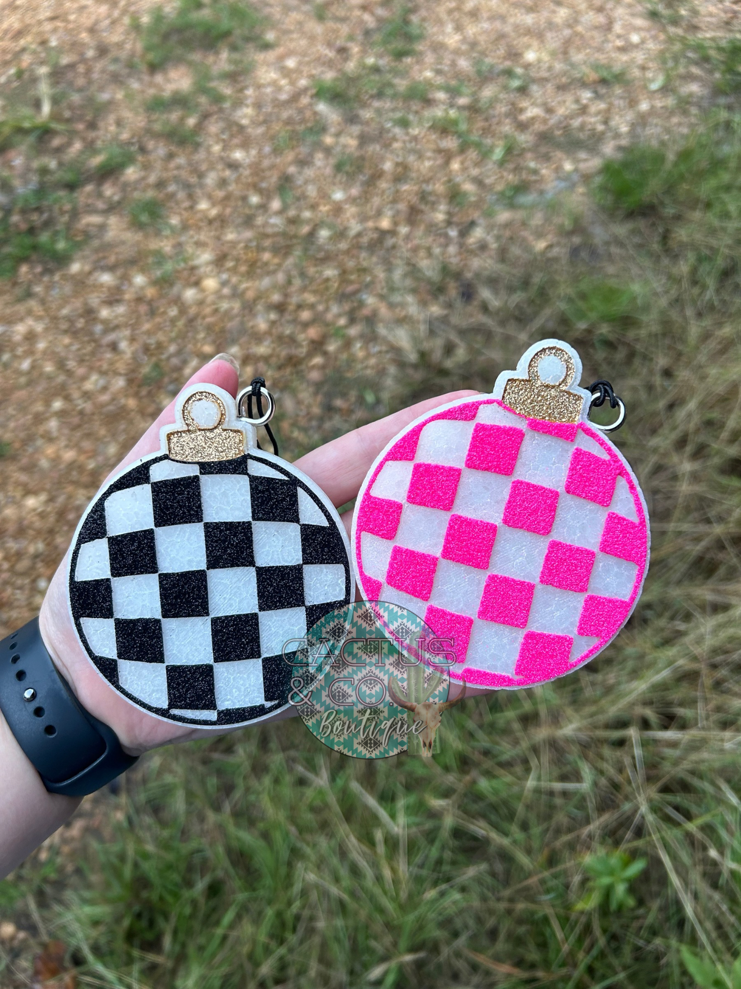 Checkered Ornament freshie