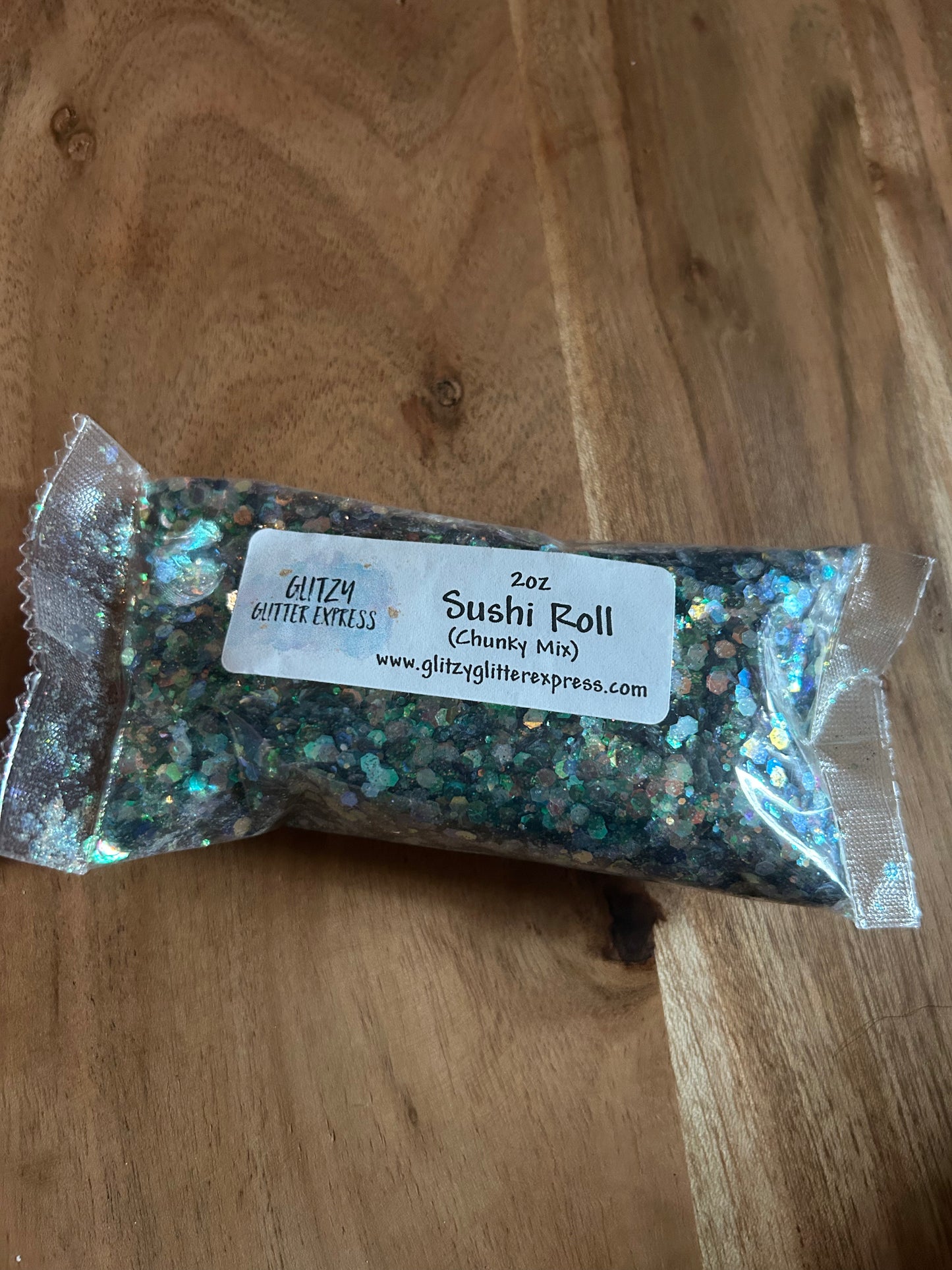 sushi roll chunky glitter - gge