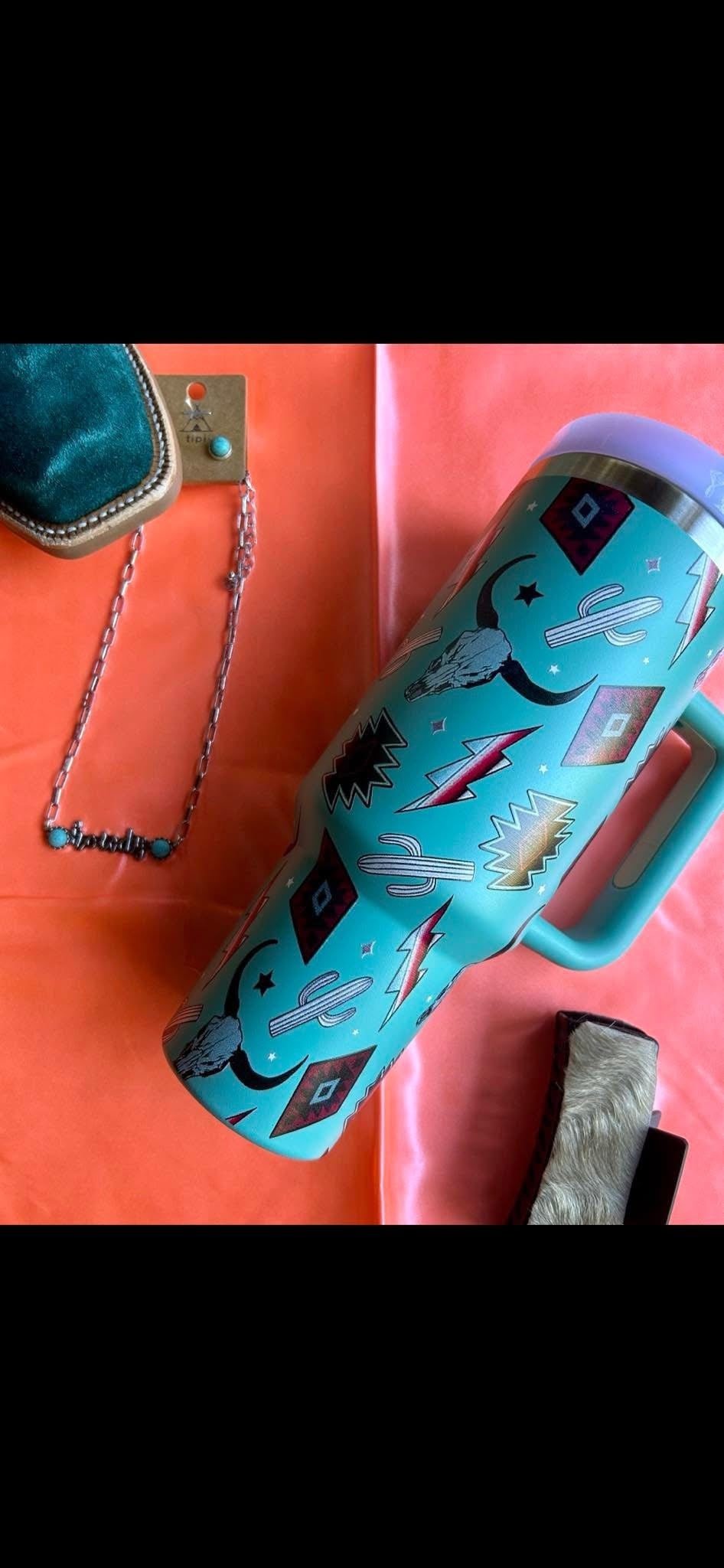 40oz Western Tumbler