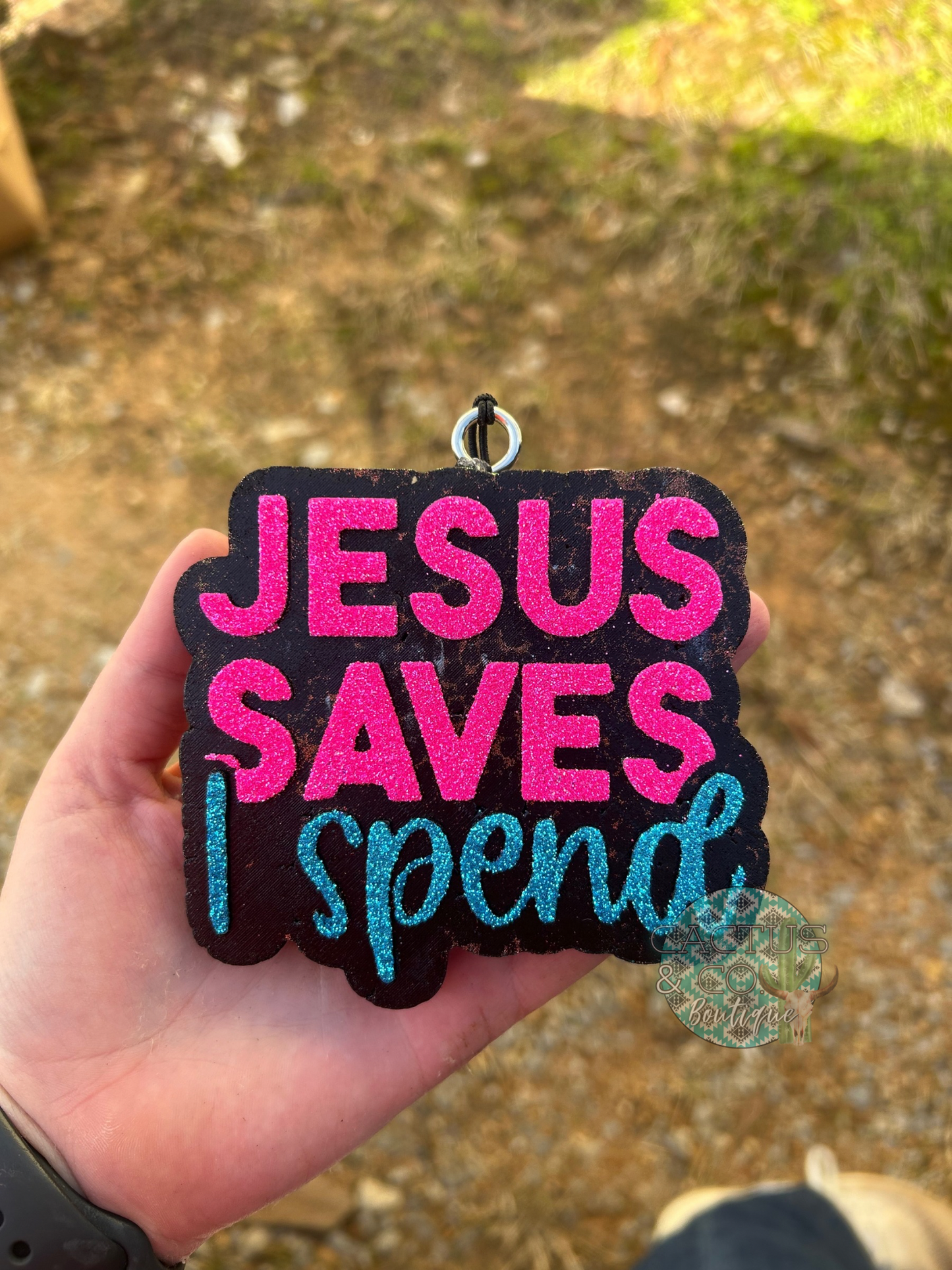Jesus saves i spend freshie