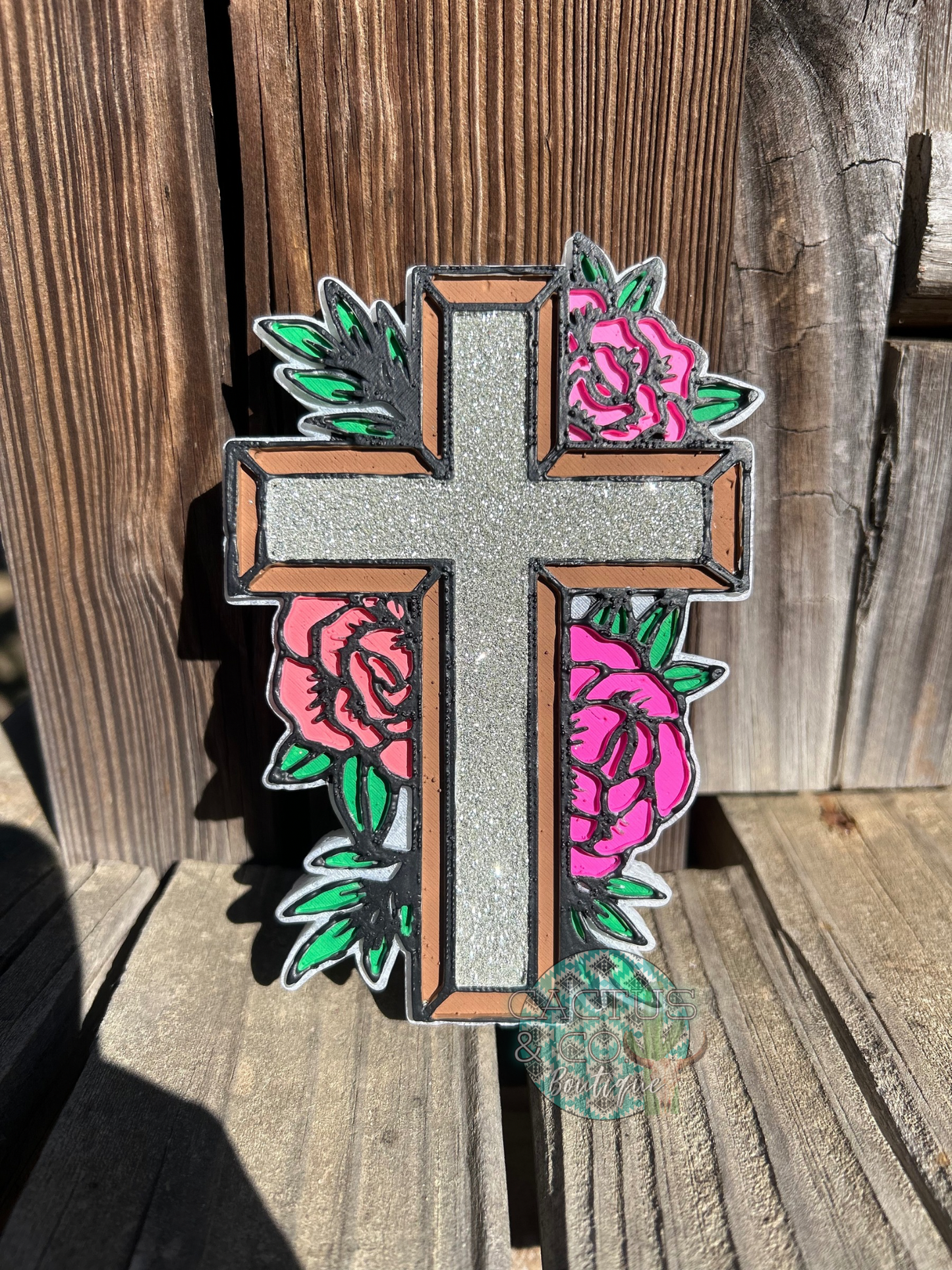Floral Cross Freshie