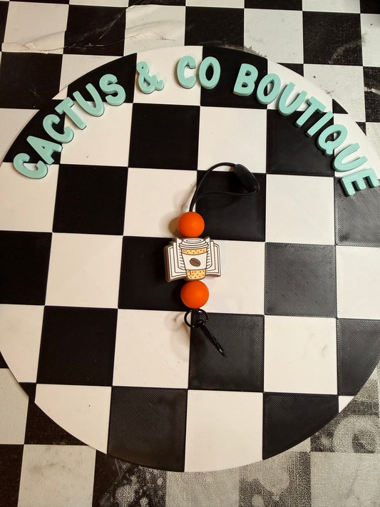 coffee books freshie hanger