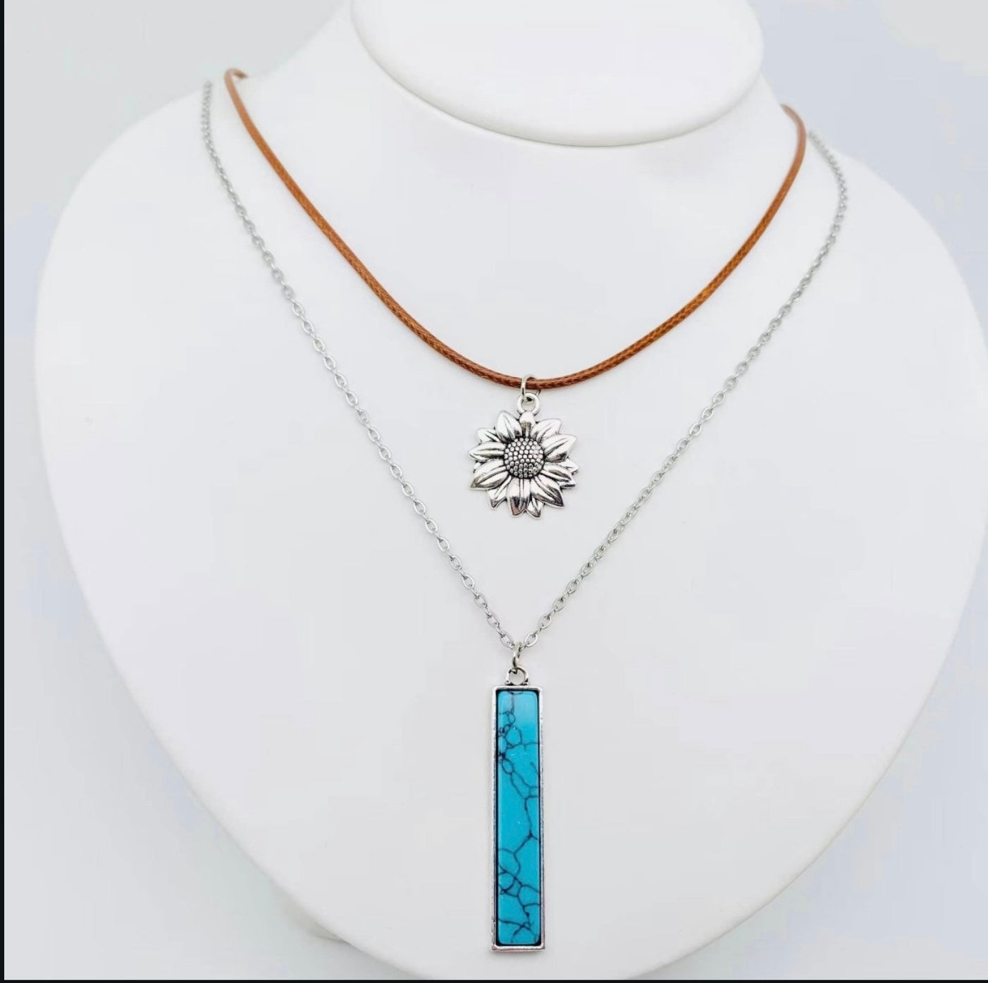 Turquoise & Pendant Necklace