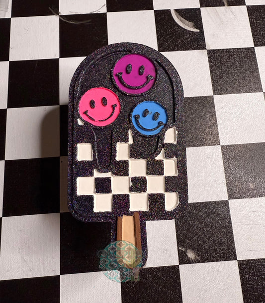Checkered popsicle
