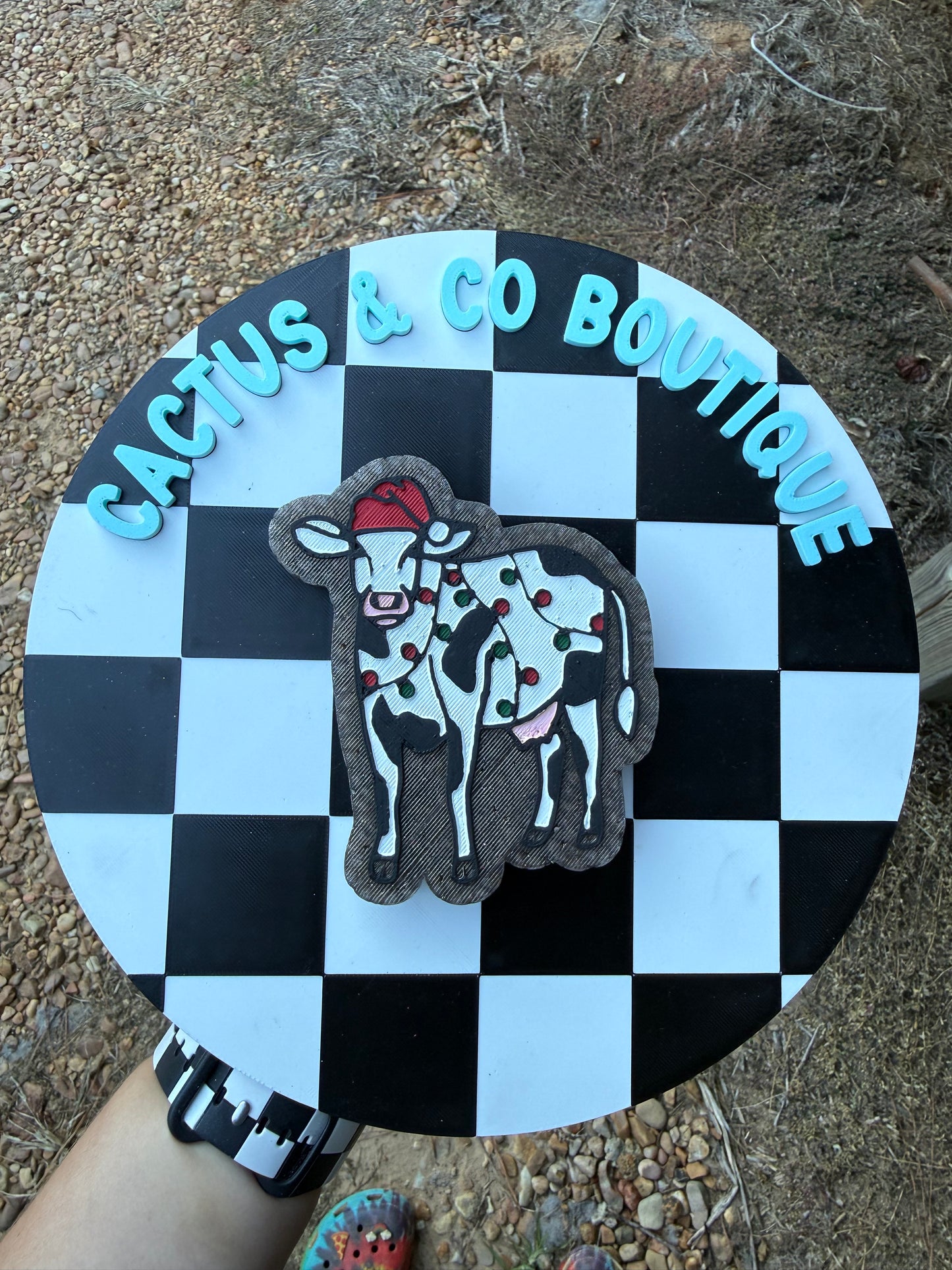 Christmas cow freshie