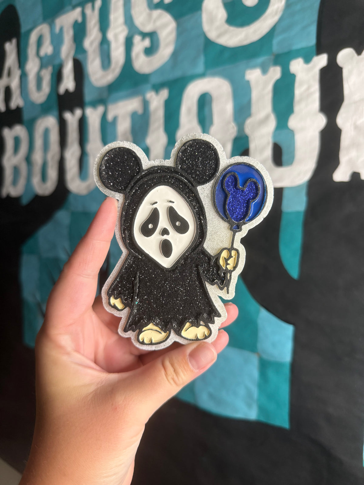 Ghost Face with Mouse Balloon Freshie