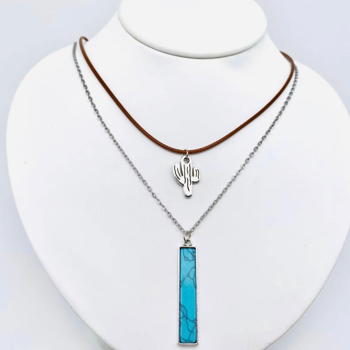 Turquoise & Pendant Necklace