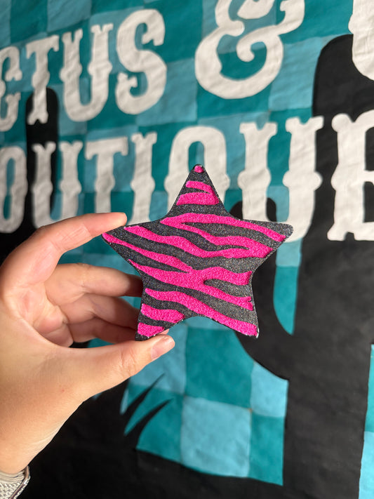 Zebra print Star Freshie