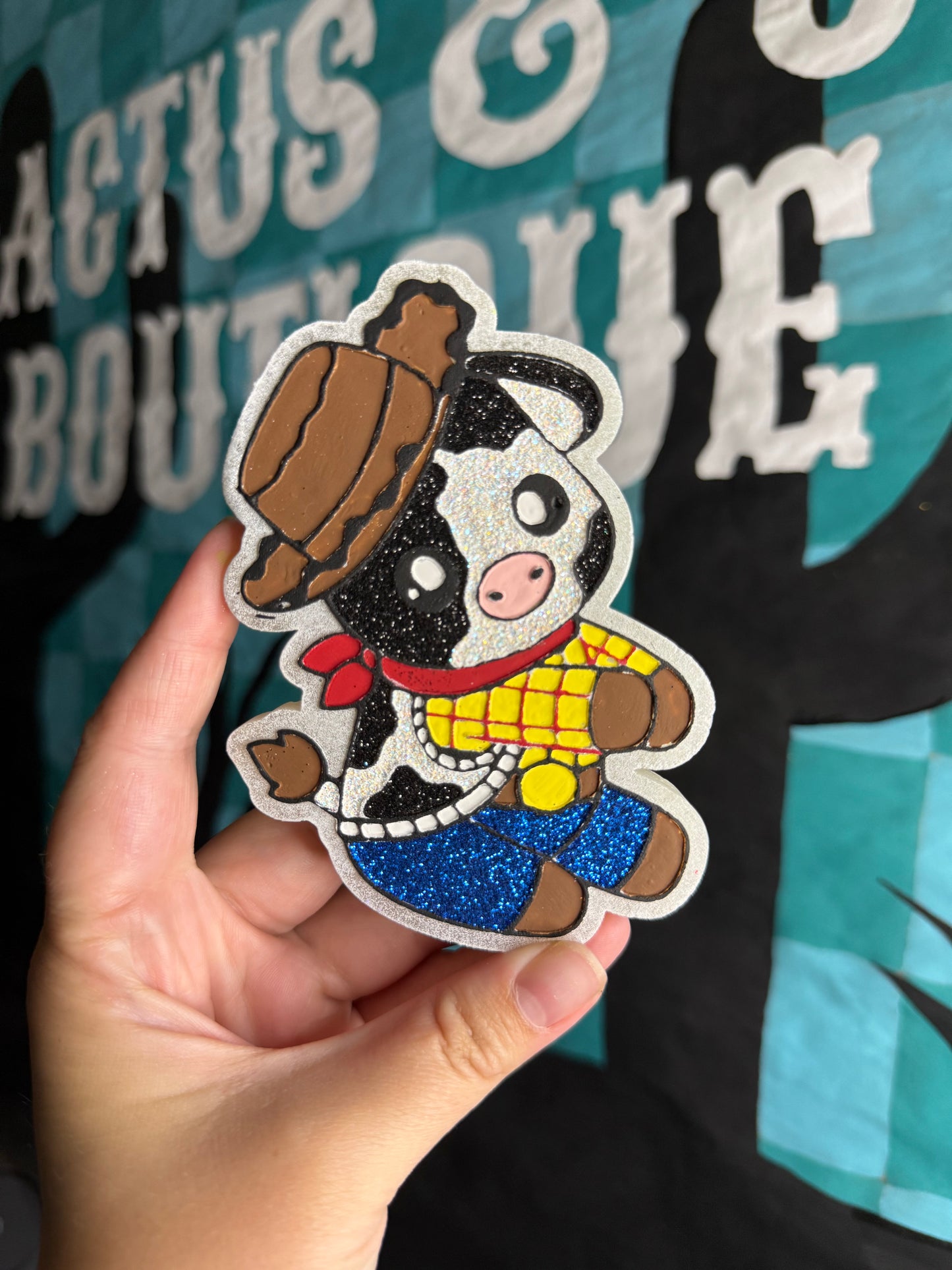 Cowboy Cow Freshie