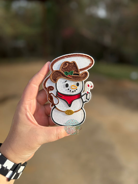 Cowboy Snowman
