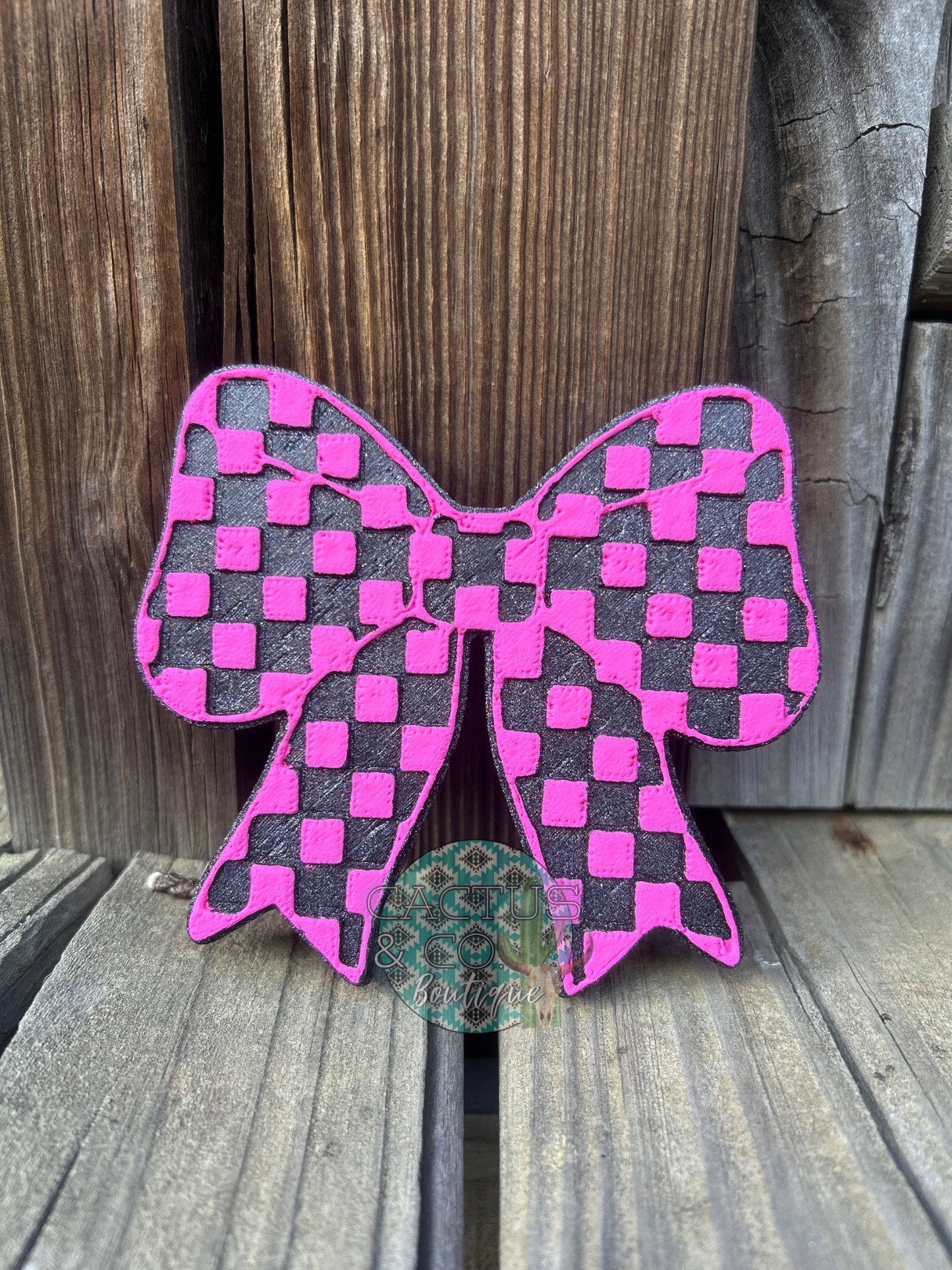 Checkered Bow - Sugar Daddy