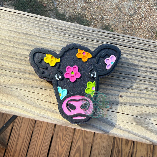 Floral Cow Freshie