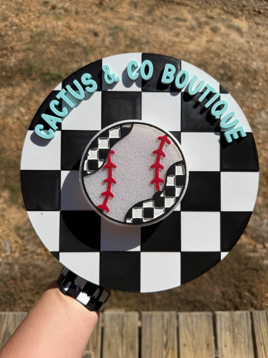 Checkered Baseball/Softball