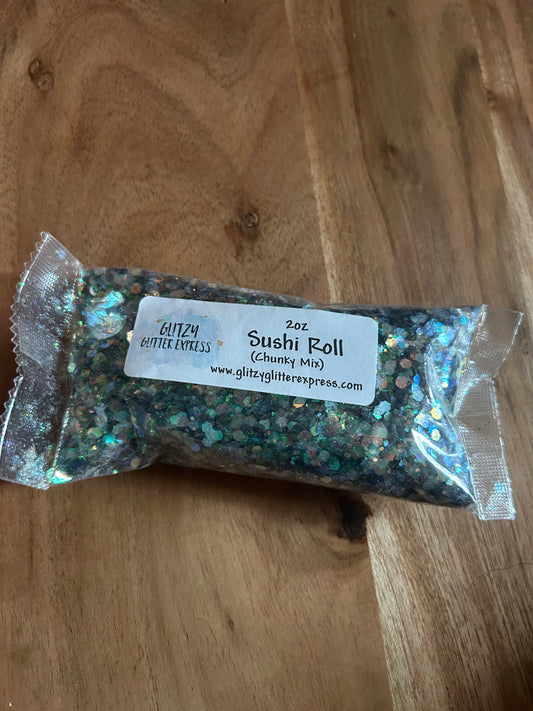 sushi roll chunky glitter - gge