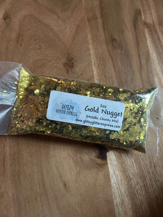 Gold nugget chunky glitter - gge
