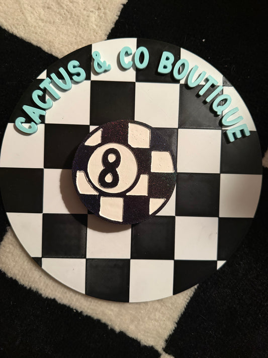 Checkered 8 Ball