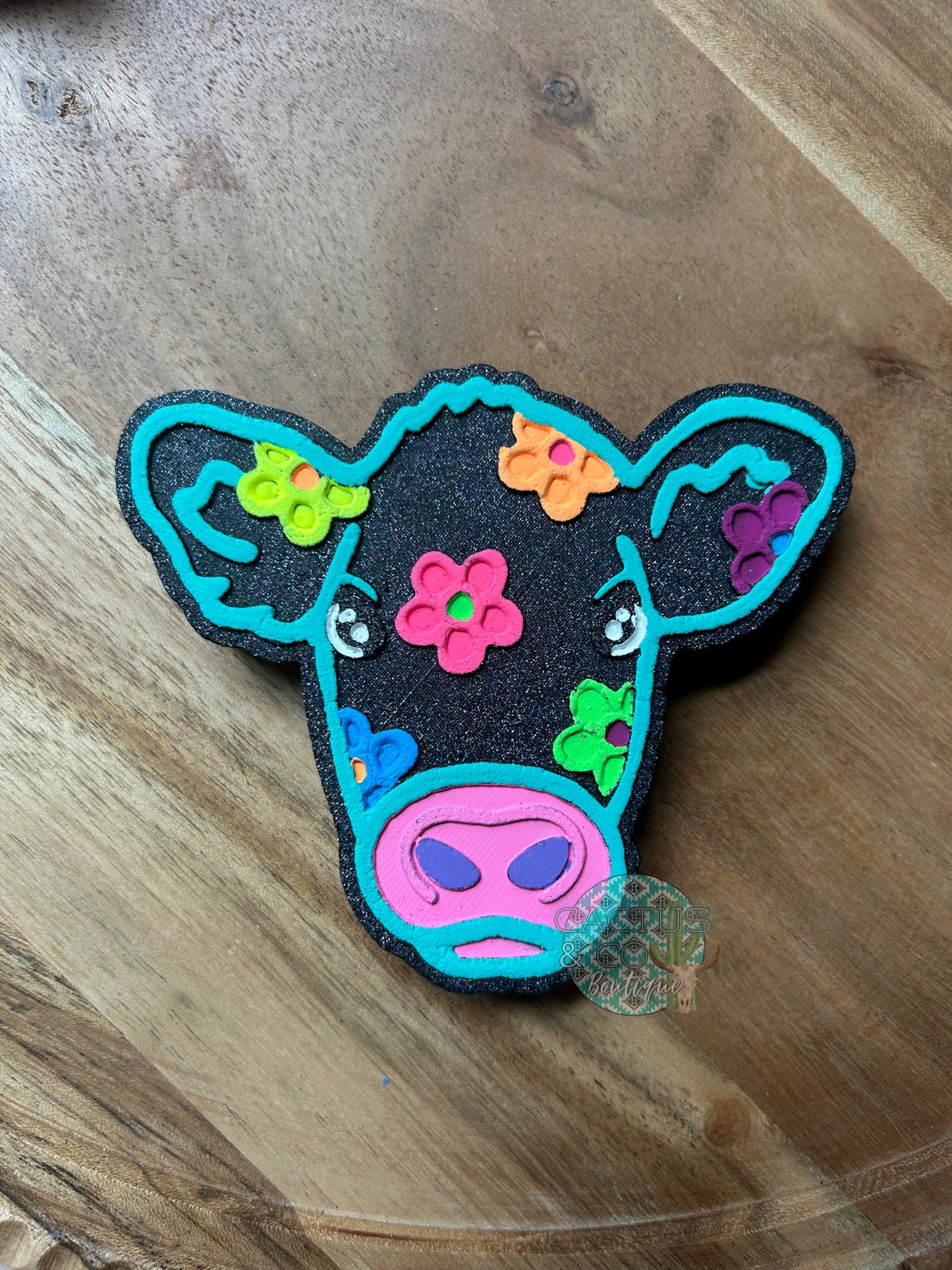 Floral Cow Freshie