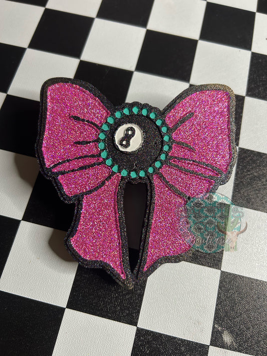 8ball bow Freshie